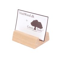 Visitkortholder af egetræ til alle typer visitkort