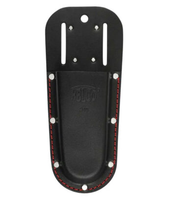 Felco 910 Black - læderskede af indfarvet kernelæder med røde randsyninger